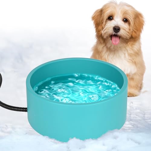 Beheizter Wassernapf für Hunde, Vankarr 3.2L Thermostatisch Beheizter Trinknapf für Hunde Katzen...