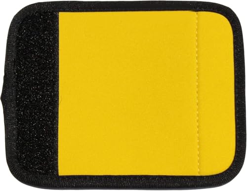 Image of Neoprene Luggage Handle Wraps for Traveling Bright Color Luggage Tags|Handle Wraps|Handle Covers (Gold)