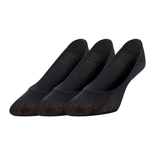 Gold Toe Women's Little Black Padded Invisible Socks, 3 Pairs, Shoe Size: 6-9