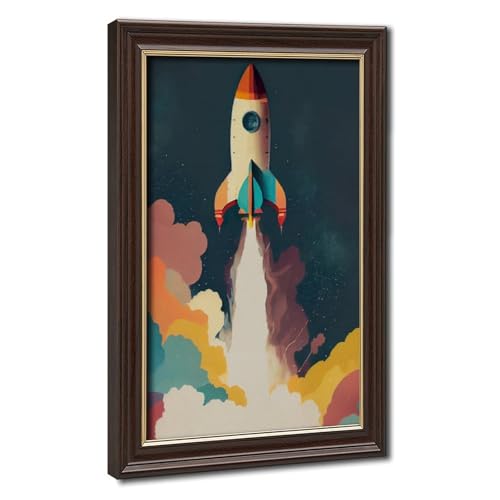 Affiche sur toile aventure spatiale 61x91 cm pour chambre enfant