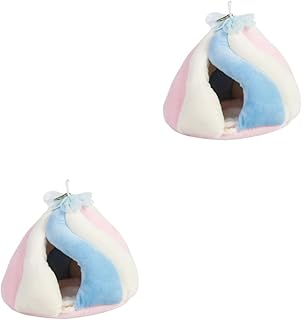 Ipetboom 2 Pçs Rede De Rato Pendurado Ninho Cobaia Cama Hamster Casa Pet Ratos Rede Pet Pendurado Rede Hamster Gaiola Acessórios Pequenos Animais Cama Veludo Ninho Dormir Chinchila