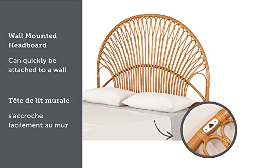 South Shore Balka Rattan Wall-Mounted Headboard, Queen #TOP6
