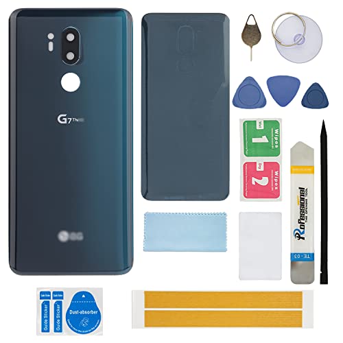 Replacement Battery Back Cover Oem Rear Panel Glass Door All Carriers Pre-Installed Camera Lens For Lg G7 Thinq G710Ulm G710Vmx G710Pm Lmg710Tm/Vm #TOP7