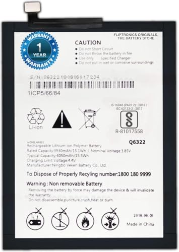 Image of THE BATTERY STORE Orignal Q6322 Battery for LG W30-4050mah Battery with with 1 Year Warranty (for LG W30)