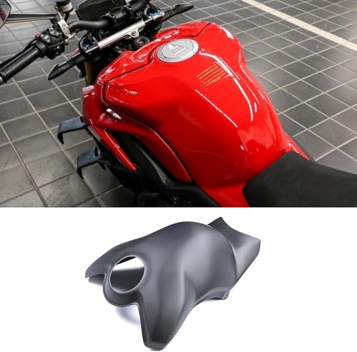 Motorcycle Full Tank Cover Protector Carbon Fibre Oil Case Extender Guard Fit for Ducati Panigale Streetfighter V4 V4S 2019 2020 2021 2022 2023 2024 (Plain Weave Matte)