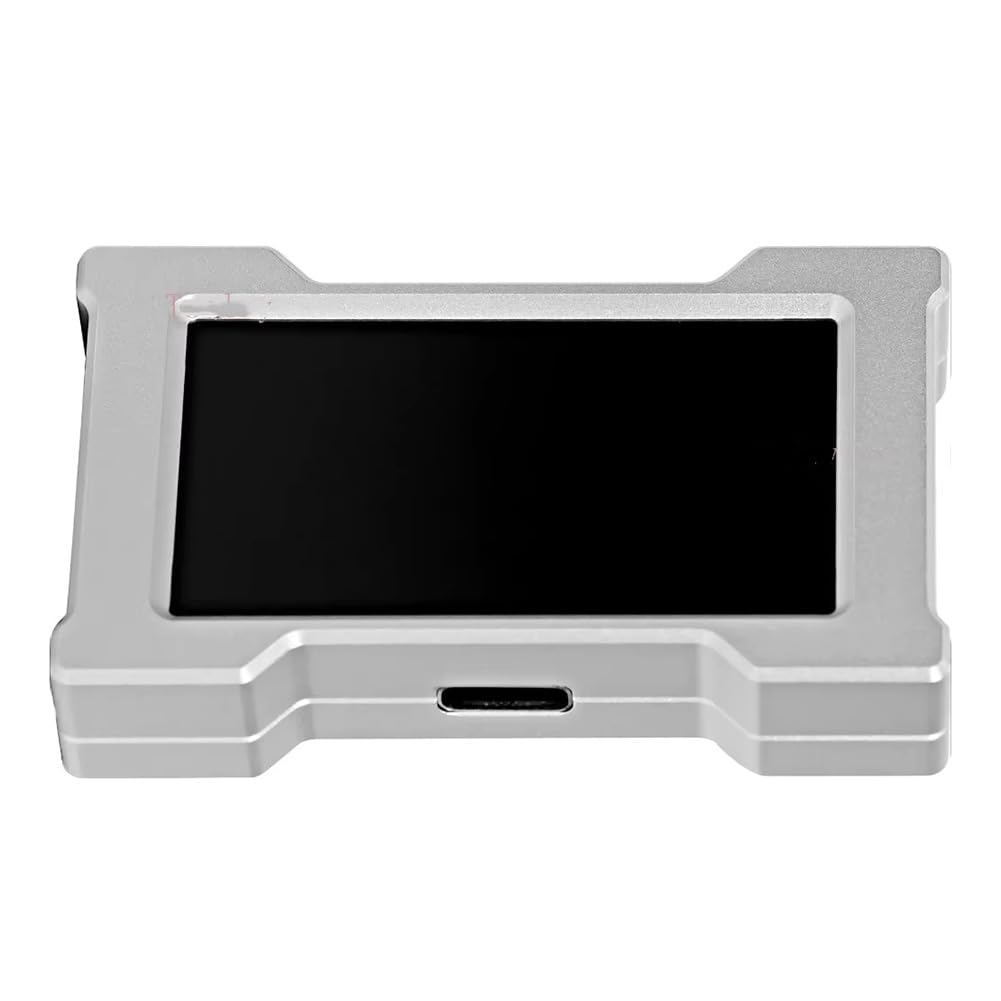 Hub USB alla moda con 2-3 porte - 8K, alimentazione indipendente, display integrato per migliorare l'atmosfera delle configurazioni desktop in argento.