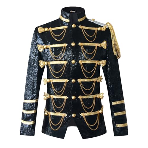 Ropa medieval carnaval con abrigo gótico de Napoleón para desfiles históricos masculinos