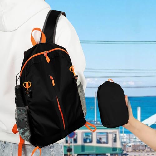 Mochila plegable para senderismo y camping compacta y ligera miniatura 1