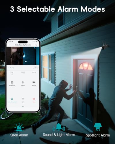 Image of ZUMIMALL 2K Solar Security Cameras Wireless Outdoor - 4 Packs
