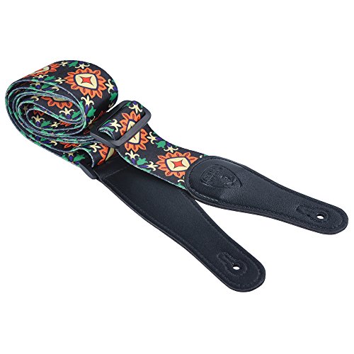 Sangle de guitare Punk en polyester térylène avec extrémités en similicuir et boucles en ABS réglables, motifs tendances… - Les Beatles, Paul McCartney, John Lennon, RIngo Starr, George Harrison Sangle de guitare Punk en polyester térylène avec extrémités en similicuir et boucles en ABS réglables, motifs tendances…