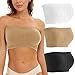 WWricotta Soutien Gorge Dos Nu - Grande Taille bretelles amovibles push up sein Couvre-tétons Réutilisable Soutien Gorge Invisible Enveloppe de Poitrine Extensible