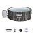 Bestway Coleman Napa AirJet 5 to 7 Person Inflatable Hot Tub Round Portable Outdoor Spa with 180 AirJets and EnergySense Energy Saving Cover, Brown