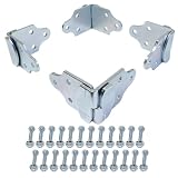 Boxer 8-Piece Set of Heavy Duty Stake Wood Connectors with Bolts for Utility Trailers - Trailer Wood