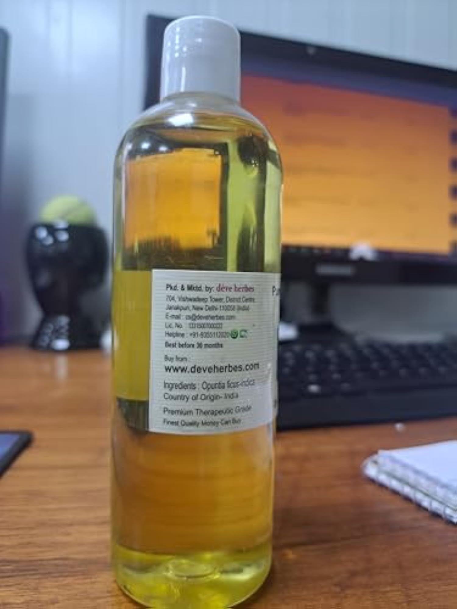 Pure Prickly Pear Seed Natural Therapeutic Oil 200ml