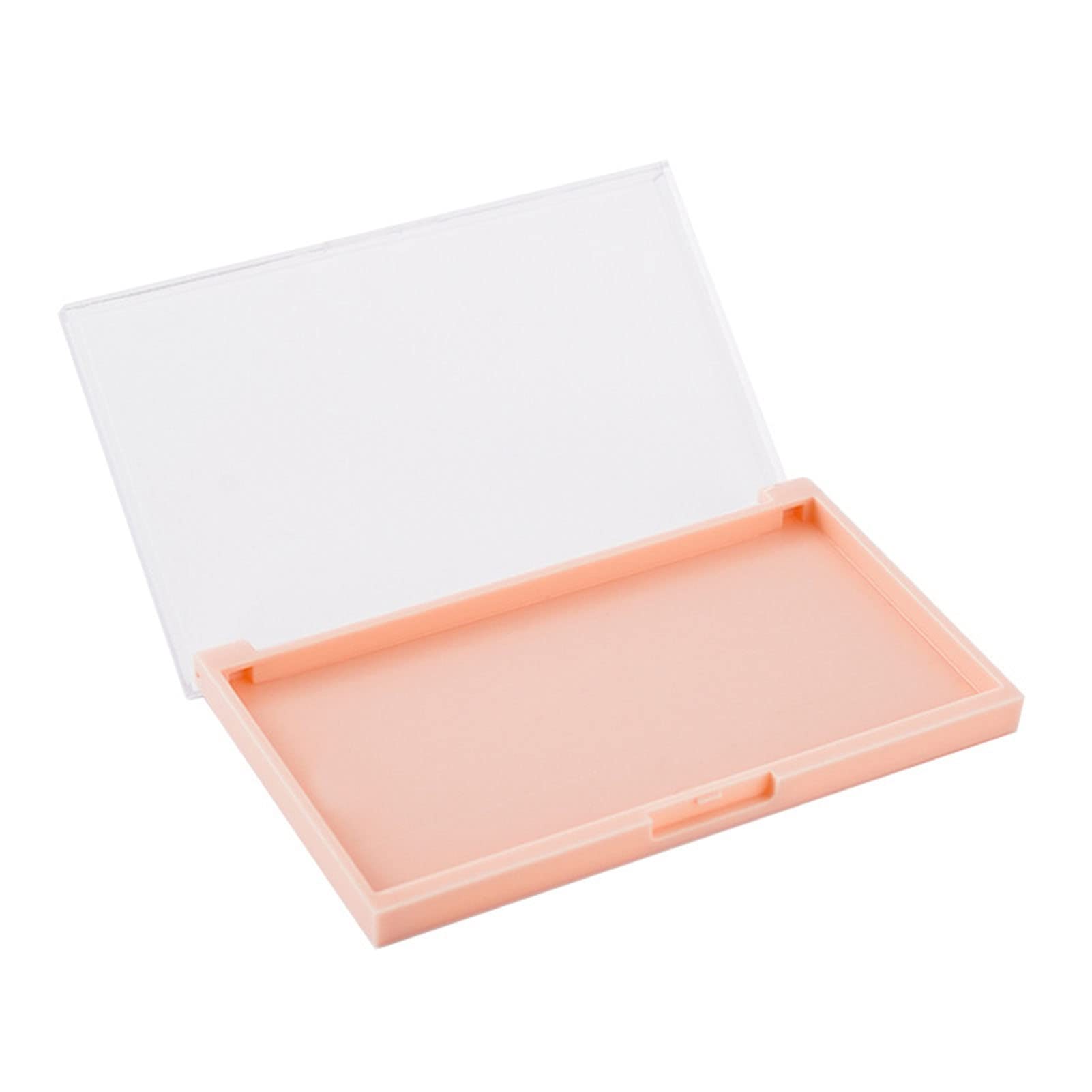 Remorui Fake Nails Box Practical Impact-Resistant Clear Fake Nails Storage Case Space-saving Wide Application Pink