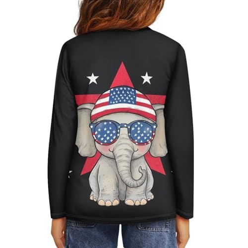 Yzaoxia Unisex Kids Shirt Long Sleeve Tee Crewneck T-Shirt 3-16 Years3