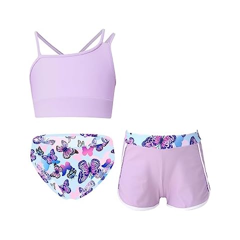Manyakai 3-Piece Girls' Bikini Set Cover