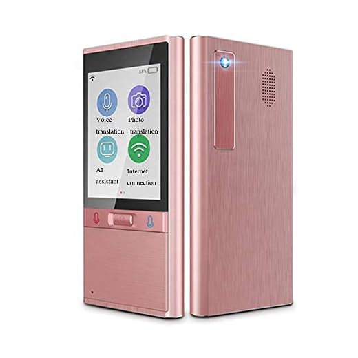 Wifi mini portátil em tempo real tradutor de fala por voz, tela de 2,8 polegadas, câmera de voz inteligente, máquina de viagem, tradutor de 106 idiomas, preto independence