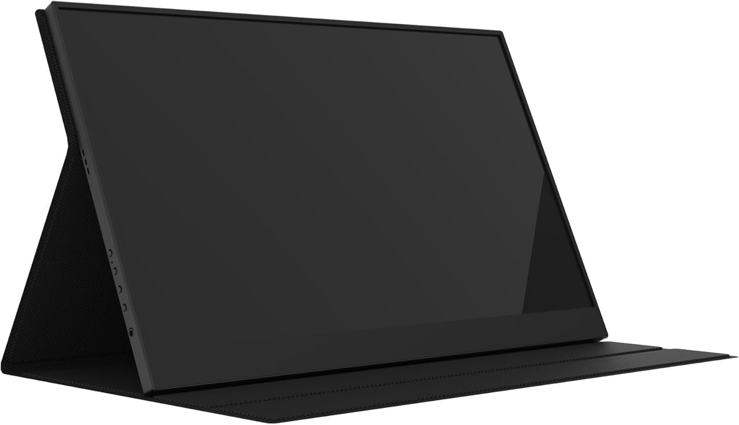 Rii RS100 - Monitor multimediale portatile 15.6" ultra sottile, IPS Full HD 1080p 60 Hz, HDR, Eye Care, 16:9, Altoparlanti stereo integrati, Ingressi audio/video USB-C e Mini HDMI, cover con supporto