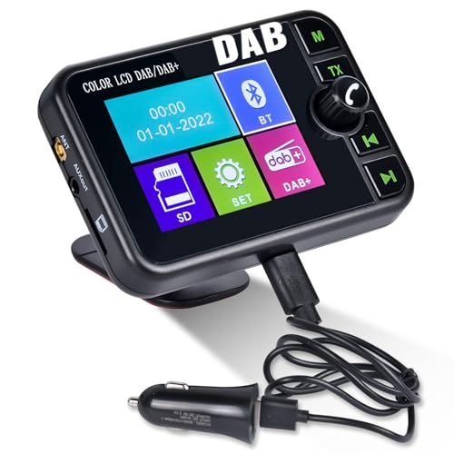 Adattatore Autoradio 2.4" DAB/DAB+ Bluetooth Wireless Trasmettitore Fm 316996537833 - Foto 3