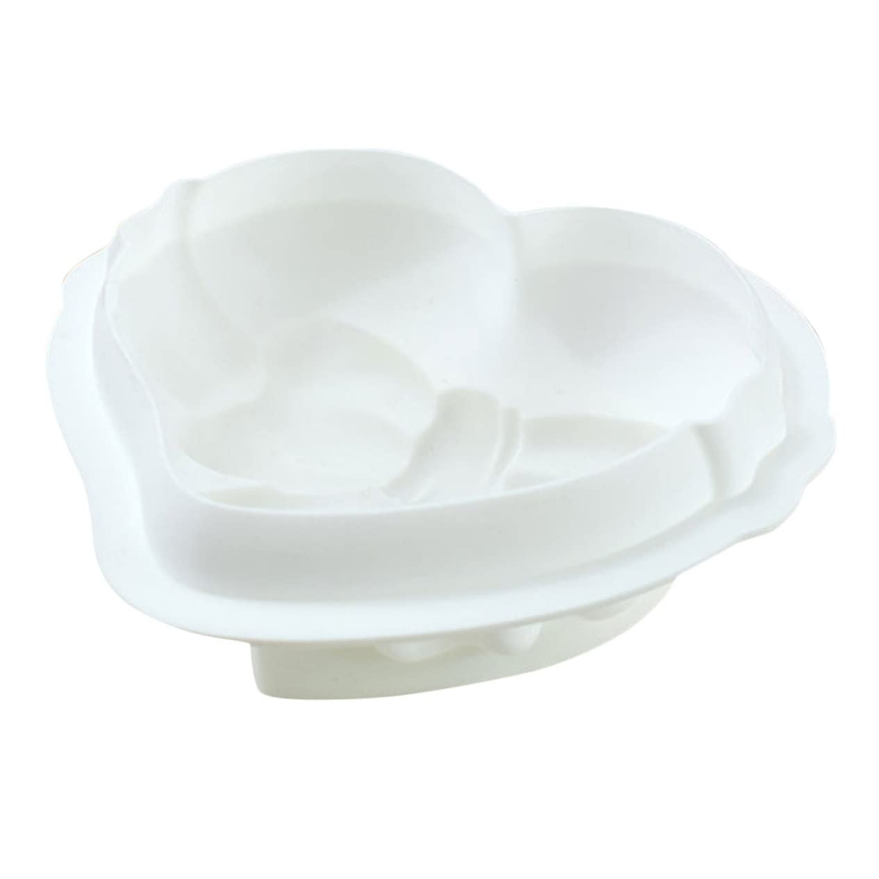 ABOOFAN Lot De 5 Moules À Pâtisserie En Silicone De Qualité Alimentaire Faciles À Nettoyer En Forme De Cœur Pour Décoration De Gâteaux