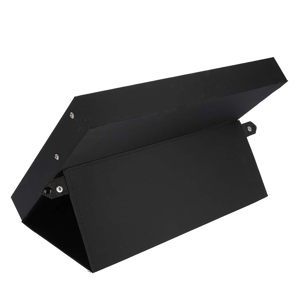lyrlody Scatola Portaoggetti per Occhiali, 18 Scomparti, Espositore per Occhiali da Sole, Organizer Nero, 47,5 x 37,5 x 6 cm
