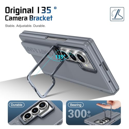 Coque Galaxy Z Fold 7 avec poignée bracelet ergonomique et béquille de support