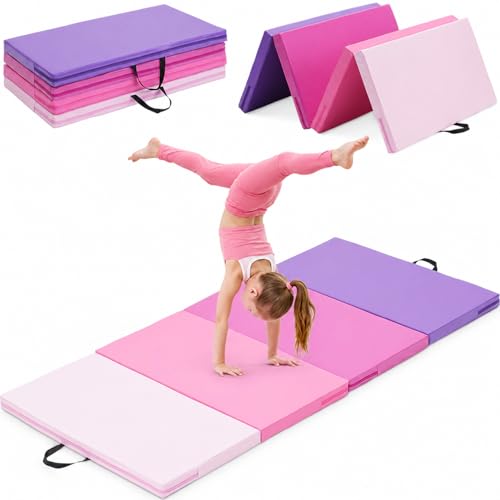 Folding Gymnastics Mat for Kids 3x6 or 4x8 ft