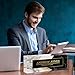 Savilediy Personalized Name Plate for Desk, Custom Acrylic Desk Name Sign, Office Appreciation Gifts for Women Men Coworkers Boss Teacher Employee (B/W Marble)