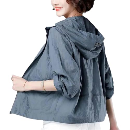 Veste à capuche femme couleur unie coupe fine style coréen