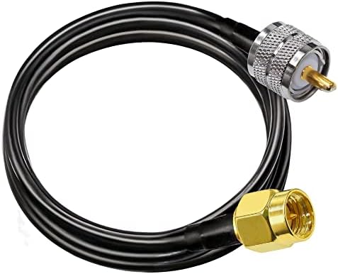 TUOLNK SMA to UHF Extension Cable RG58 3.3ft(1M) SMA Male to SO239 PL259 WiFi Antenna Pigtail Cable PL-259 RF Coax Assembly Cable for CB Radio Ham Radio