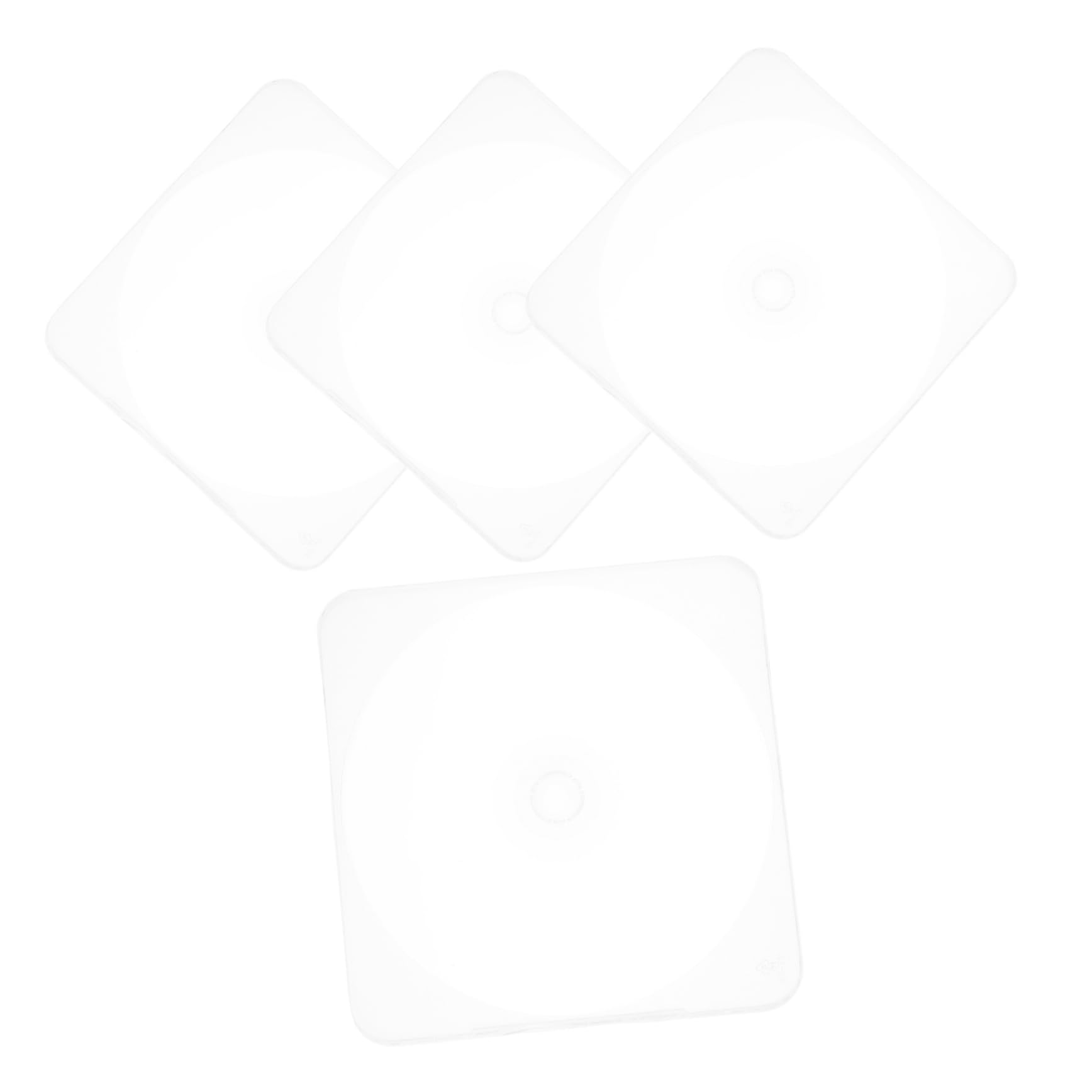 Luxshiny 4pcs Transparent CD Cases Lightweight Dvd Holders Compact Dvd Storage for Home Travel Protects Discs From Scratches