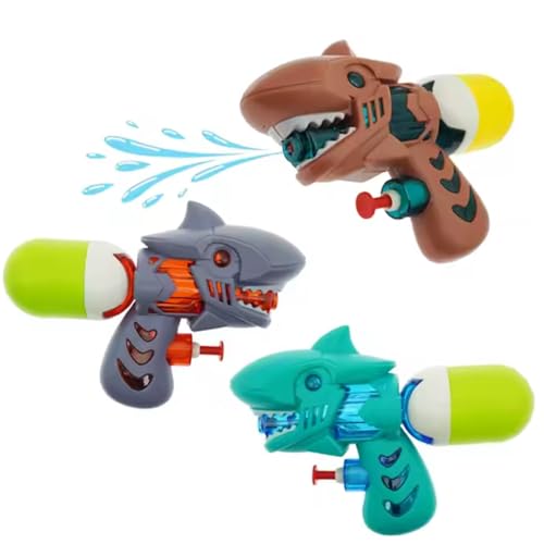 Image of Storio Cute Cartoon Shark | Holi Pichkari Water Gun Toy for Kids|Pressure Mechanism Ideal Outdoor Toy for Pool & Beach Fun