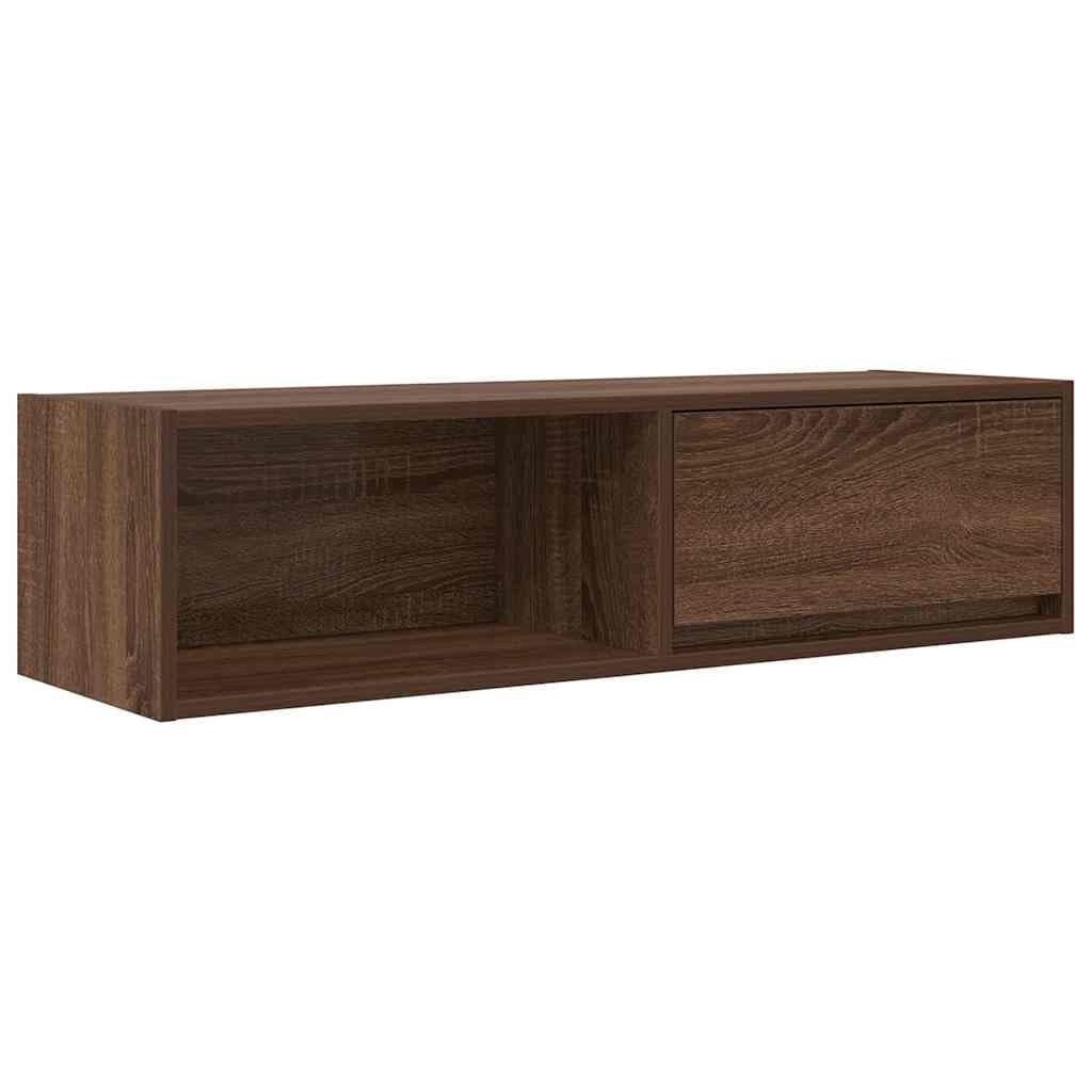 vidaXL Mobile TV Rovere Marrone 100x31x25,5 cm in Legno Multistrato, Panca TV, Armadio Hi-Fi, Centro di intrattenimento, credenza TV
