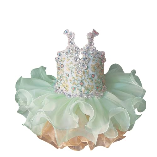 Jenniferwu Infant Toddler Baby Newborn Little Girl's Pageant Party Birthday Dress Beaded Dress2