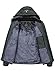 YSENTO Herren Wasserdicht Skijacke Atmungsaktiv Fleece-Futter Winterjacke Warm Funktionsjacke Outdoor Wanderjacke(Grau,L)