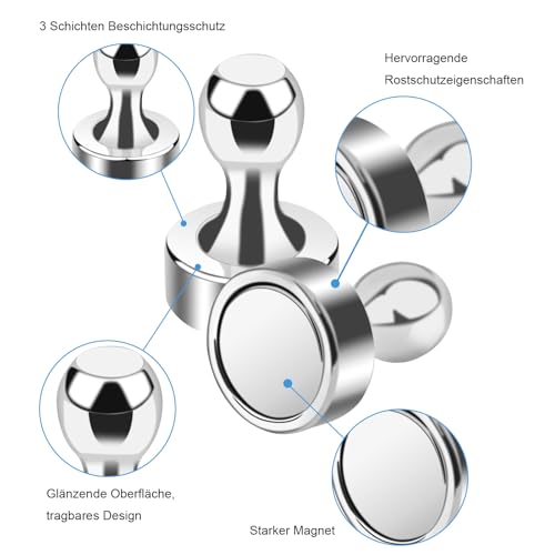 MIN CI 120Pack Strong Fridge Magnets 10x16mm Magnetic Whiteboard Magnet - Image 3