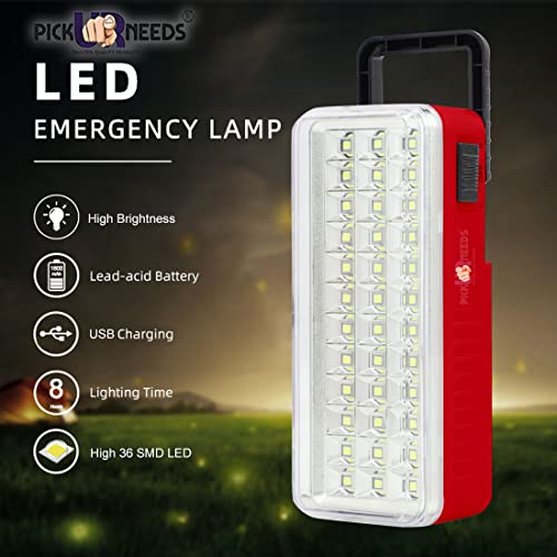 Image of Pick Ur Needs Rechargeable High-Bright 24 LED with Emergency Lantern Floor Lamp Light Pack of 2