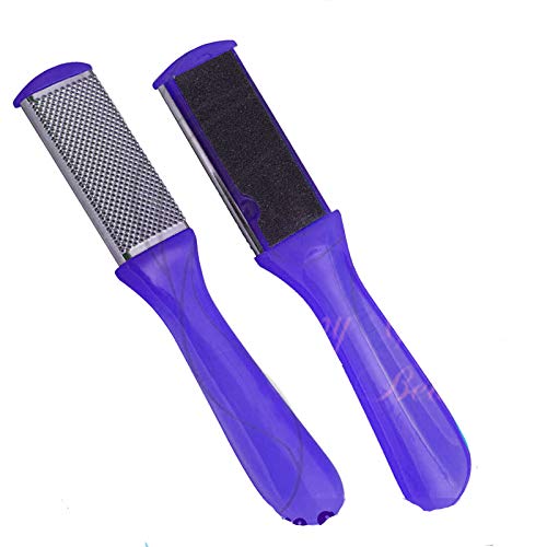 YNR Foot Rasp Double-Sided Foot File Pedicure Rasp Foot Rasp for Hand Feet Care Removing Dead Skin Tools (Purple)
