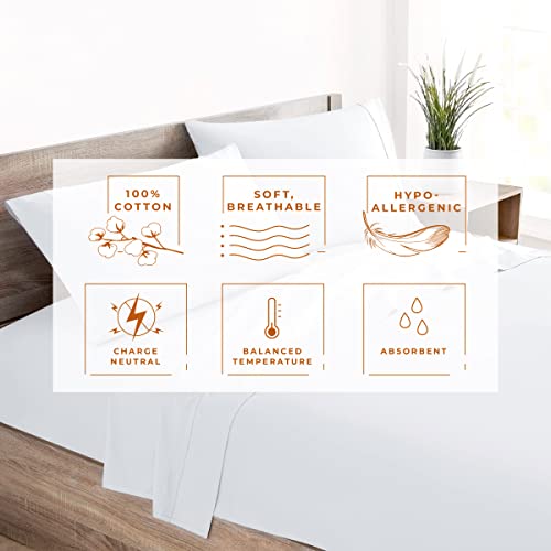 Kotton Culture 1000 Thread Count King Size Sheets Egyptian Cotton 4 Piece 100% Egyptian Cotton Premium Soft Bedding Luxury Hotel Sheets With Snug Fit Deep Pockets Smooth Sateen Weave (White) #TOP3