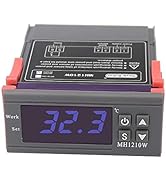 OBEST AC 10A/ 90V-250V デジタル温度調節器 コントロール デジタルサーモスタット -50℃~110℃ MH1210W