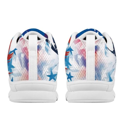 Image of GIFTPUZZ Mens Lace Up Athletic Trainers Running Sneakers Wedge Breathable Gym Lightweight Sports Tennis Shoes