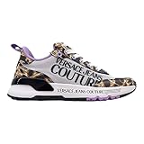 Zapatillas lila con tela blanca