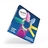 Galakto Token Sammelringe - 2 Sammelringe Grün & Gelb Glow In The Dark, Platz für insgesamt 12 Token, Durchmesser: 5cm, Perfekt für zu Hause, im Ranzen oder auf Reisen, Zubehör, Aufbewahrung