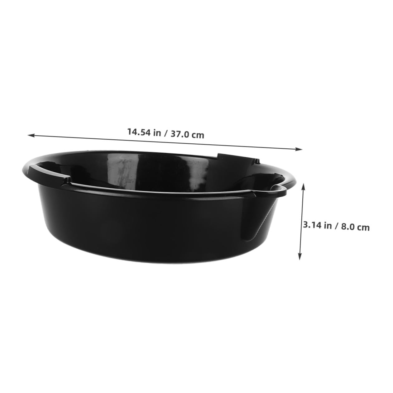 VALICLUD Bac de Vidange D’Huile en Plastique Noir, Lot de 2 Pièces