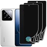 DYNASCO 3 Pezzi Privacy Pellicola Protettiva per Xiaomi 14 6.36", Anti-Spy Protezione Schermo in TPU - Supporta Sensore di Impronte Digitali, Senza Bolle, Facile Installare
