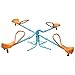 FUCIHOMA 4 Seats Kids Swivel Teeter Totter, Outdoor Fun for Kids 3-10 Ages, Ideal Gifts for Boys & Girls