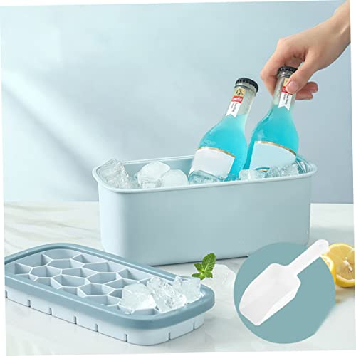 Molde para cubitos y hielo en silicona azul miniatura 5