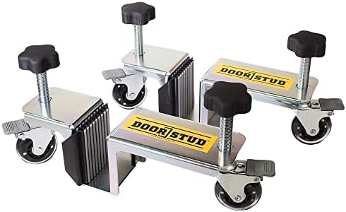 Door Stud Pro Series Door Installation Hardware Tool Kit for 1-3/8" and 1-3/4" Pre-Hung, Slab, and Front Doors - The Single Person, Hands-Free Door Install Kit - Residential Version
