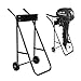 Outboard Motor Engine Trolley Stand Heavy Duty Foldable Boat Motor Carrier Stand Cart 70kg, Multi Purposed Portable Boat Motor Dolly Trolley Transport Stand for Long/Short Shaft Motors